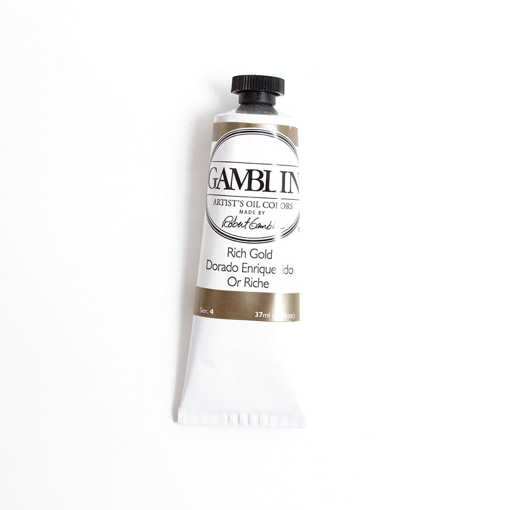Gamblin, Oil, Art & School, Artist Grade, Paint, 37ml, 45670, Rich Gold